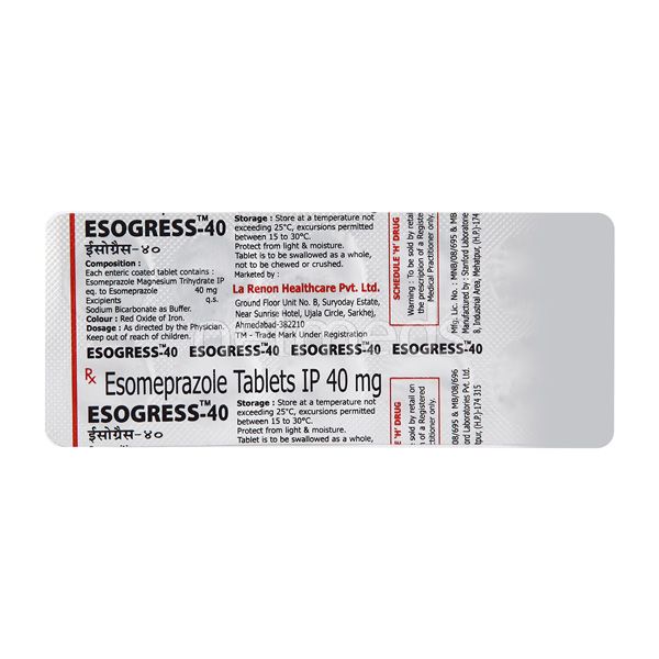 Esogress 40mg Tablet