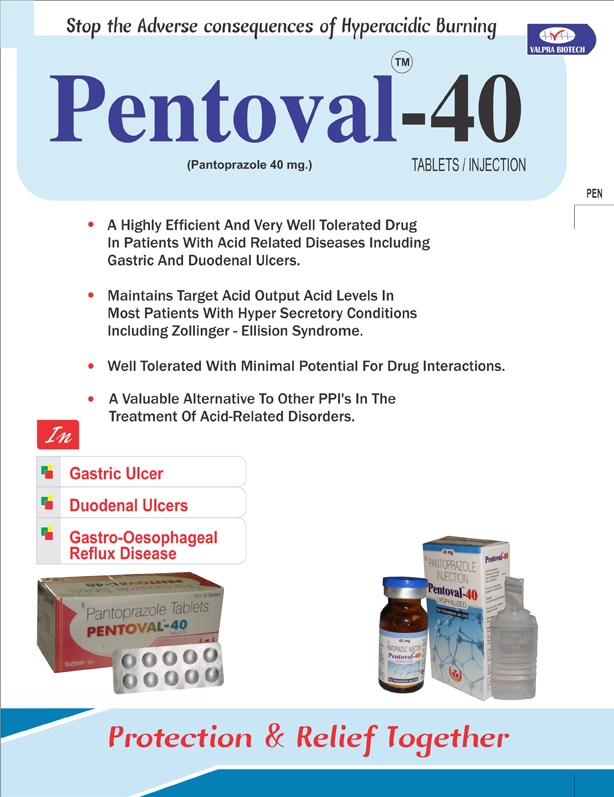 Pentoval 40mg Injection