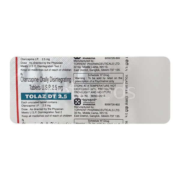 Tolaz DT 2.5mg Tablet