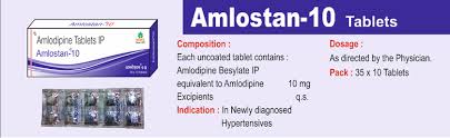 Amlostan 10mg Tablet