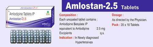 Amlostan 2.5mg Tablet