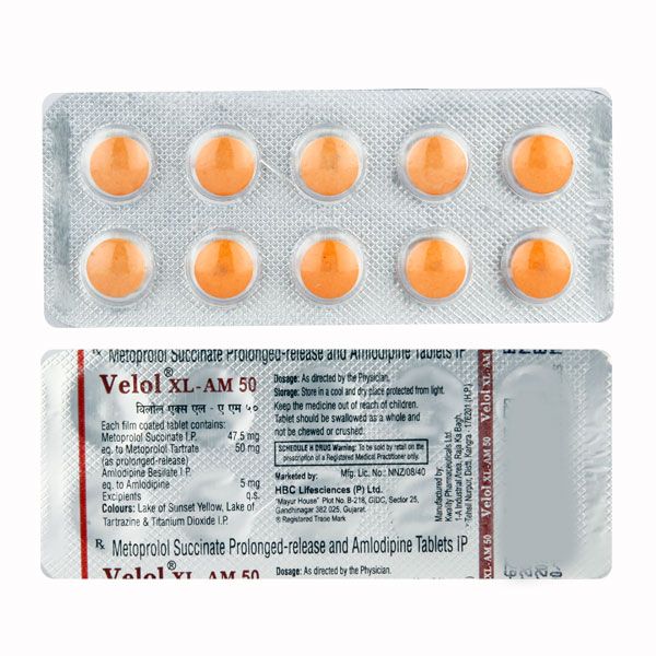 Velol XL AM 50mg Tablet