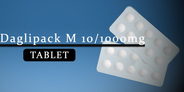 Daglipack M 10-1000mg Tablet